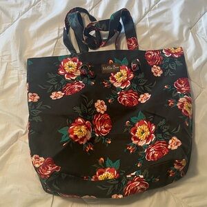 Matilda Jane Black and Red Floral Tote Bag